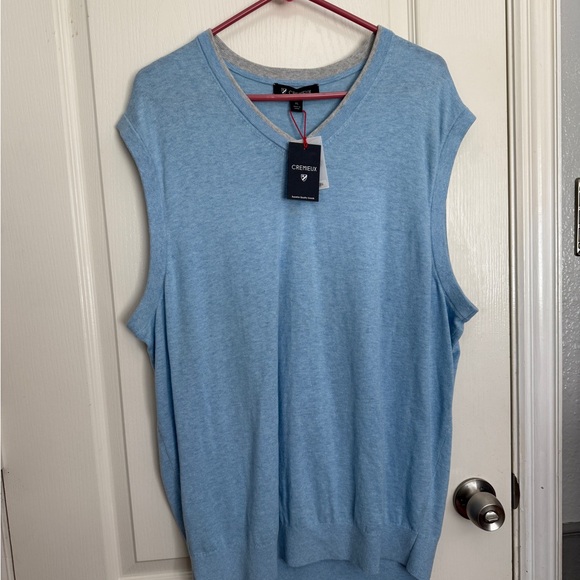 Daniel Cremieux Sky Blue Knit Vest Size XL - Picture 1 of 4